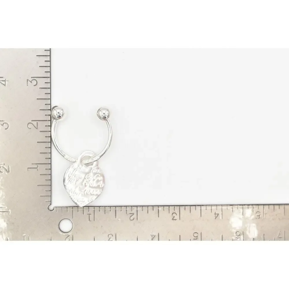 Tiffany & Co. Horseshoe Keyring Tiffany Notes Heart Charm Sterling Silver 925